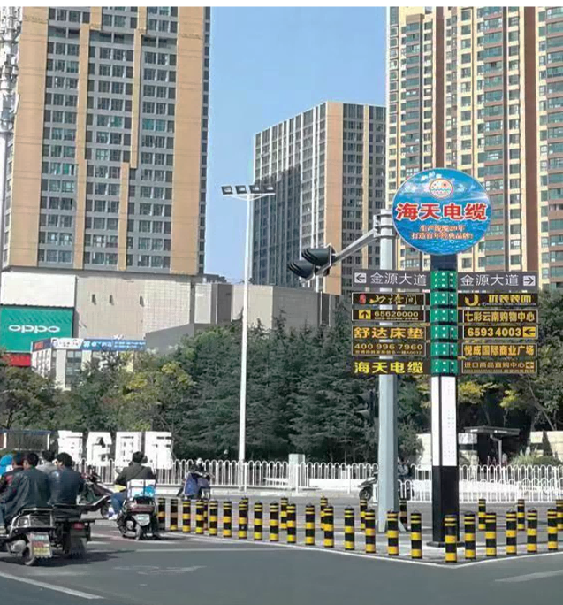 覆盖昆明各条道路指示牌广告1
